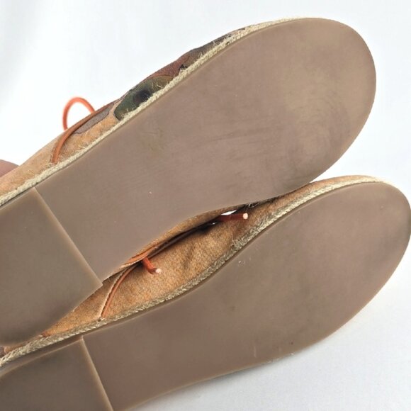 Icon Pumpkin Poppies by Novak Women's Printed Canvas Espadrille Sneaker Size 9.5 - Picture 12 of 13